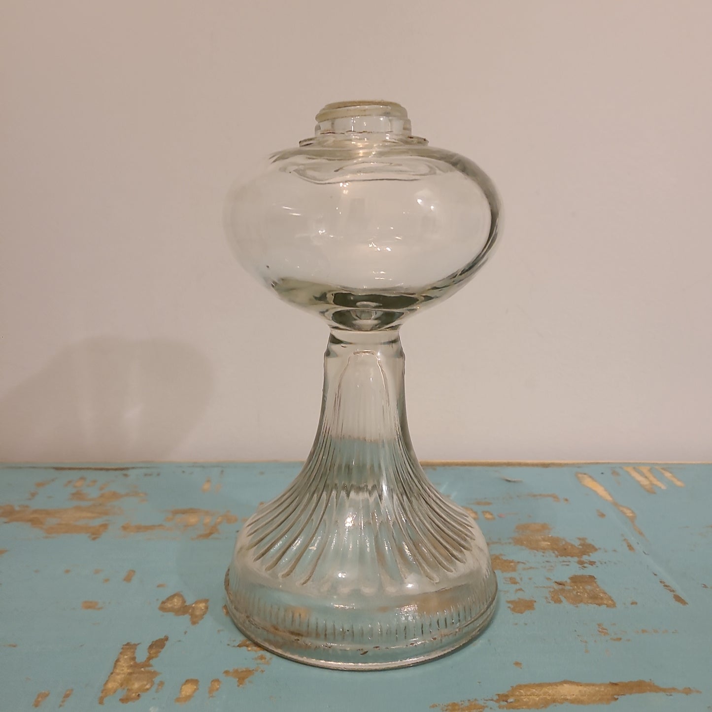 Plant Base Medium Antique Oil Lamp