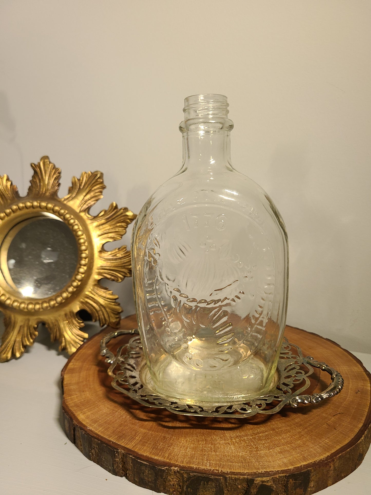 Plant Base Medium-Antique Syrup Bottle