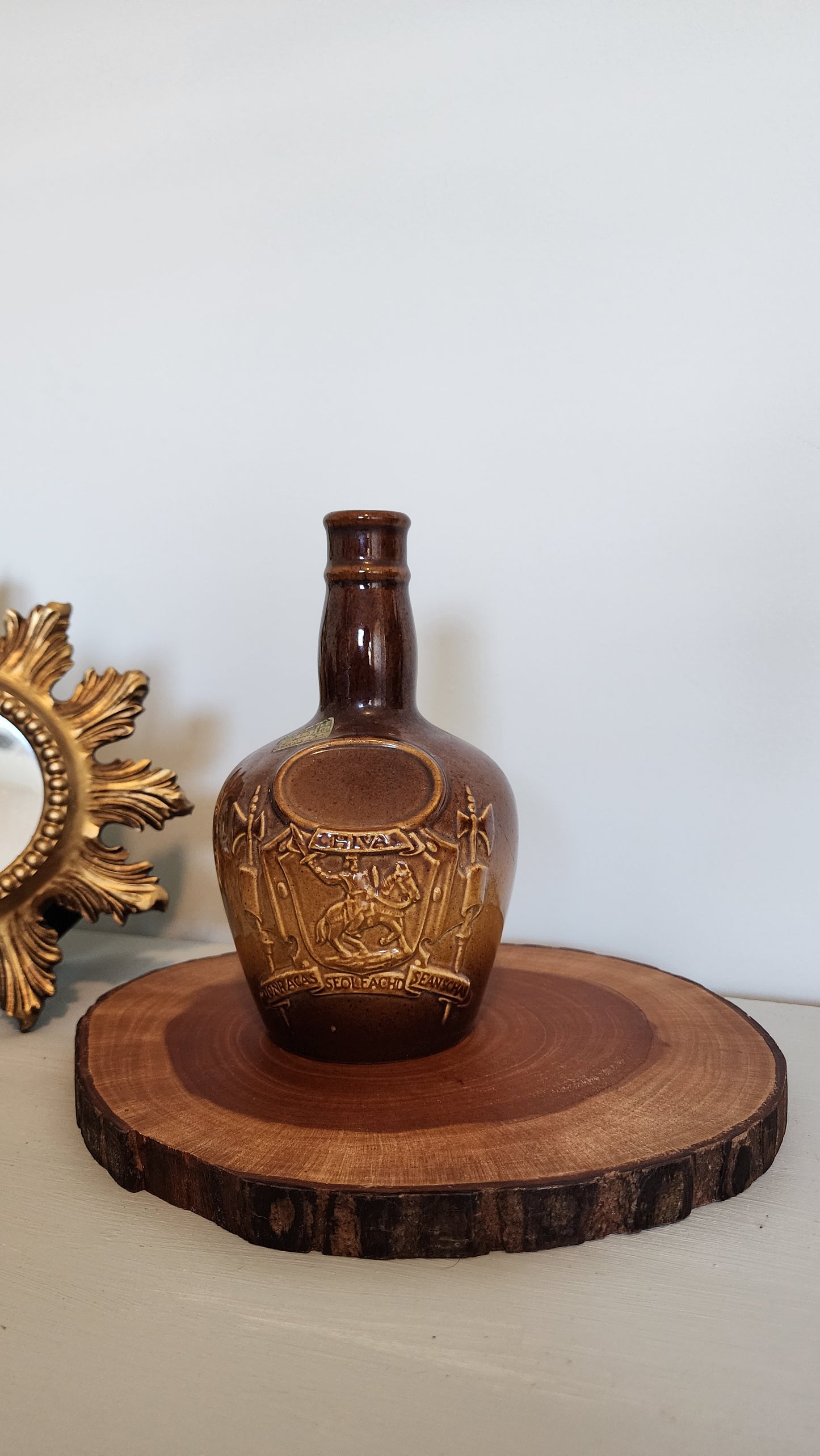 "Dragon Fly in Amber" Chivas Scotch Whiskey Bottle