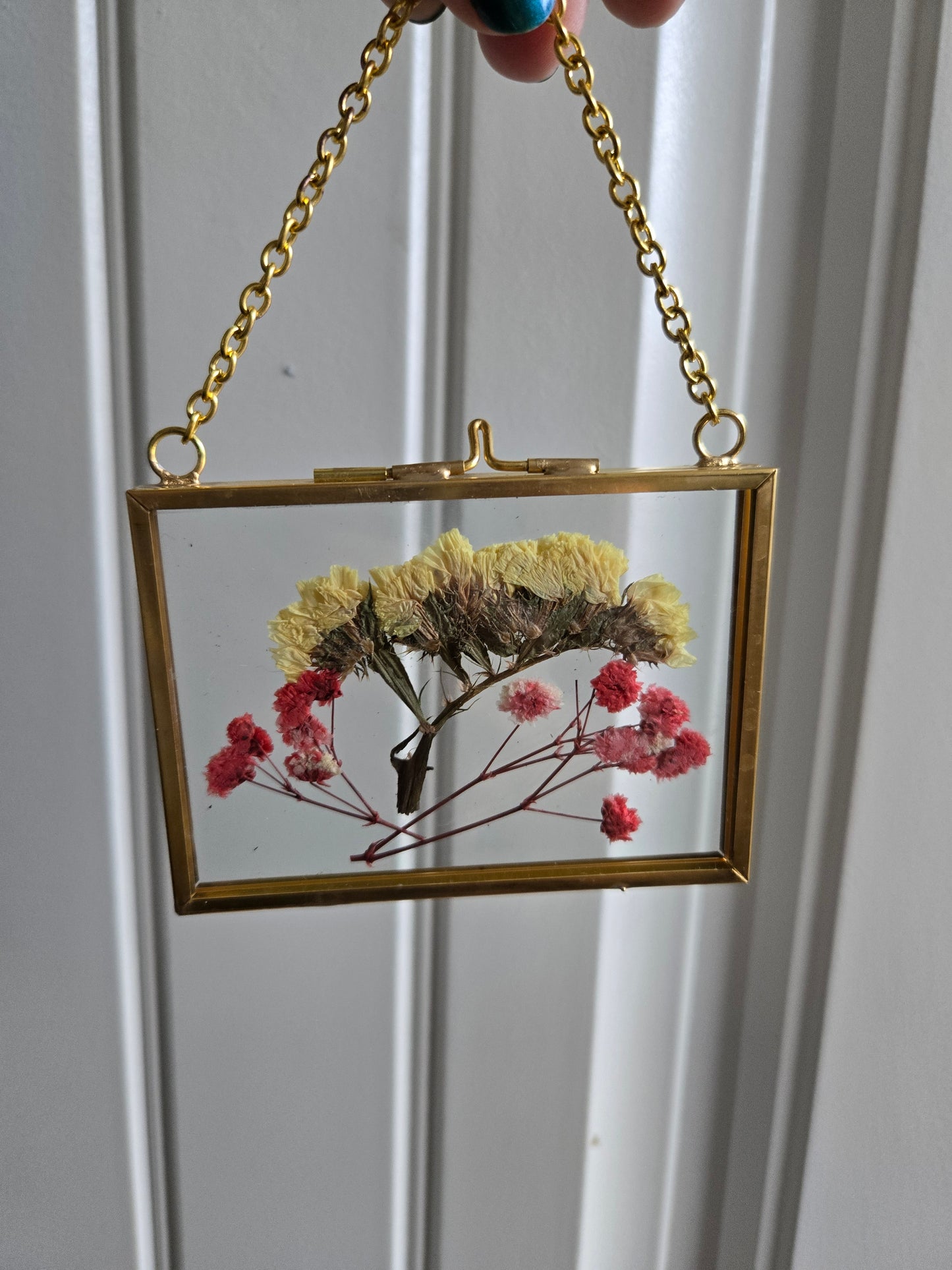 Pink and White Flower Suncatchers