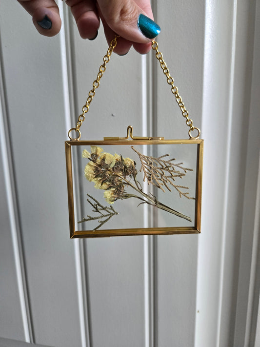 Yellow Flower and Branches Suncatcher