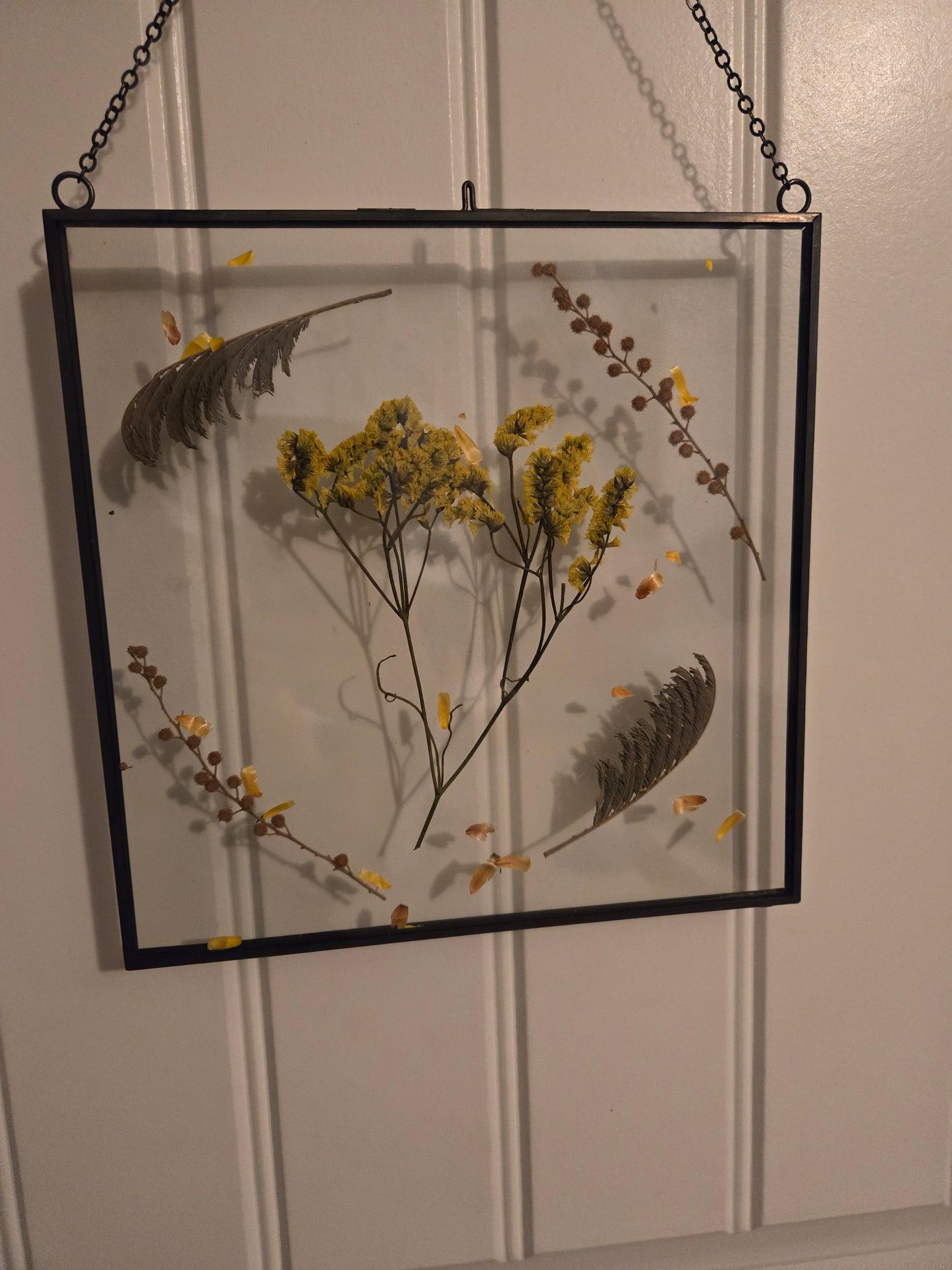 8x8 Yellow Baby's Breath Suncatcher