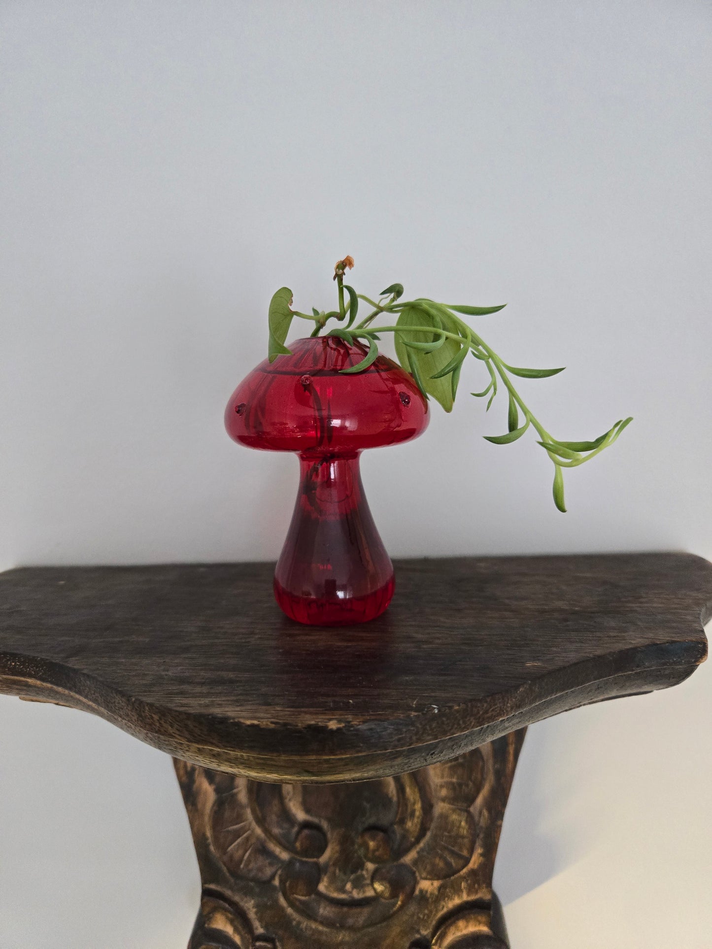 Red and Green Mushroom Arrangement