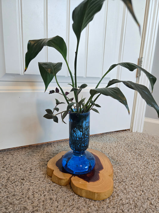 Small Blue Modern Vase Arrangement