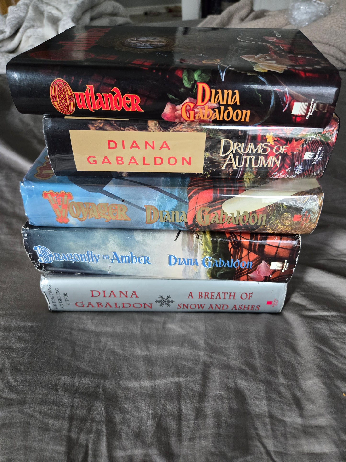 Out of Print Cover Outlander Books 1-4 and 1st Edition 6